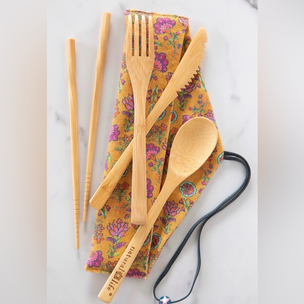 NWT Natural Life Bamboo Utensil Set